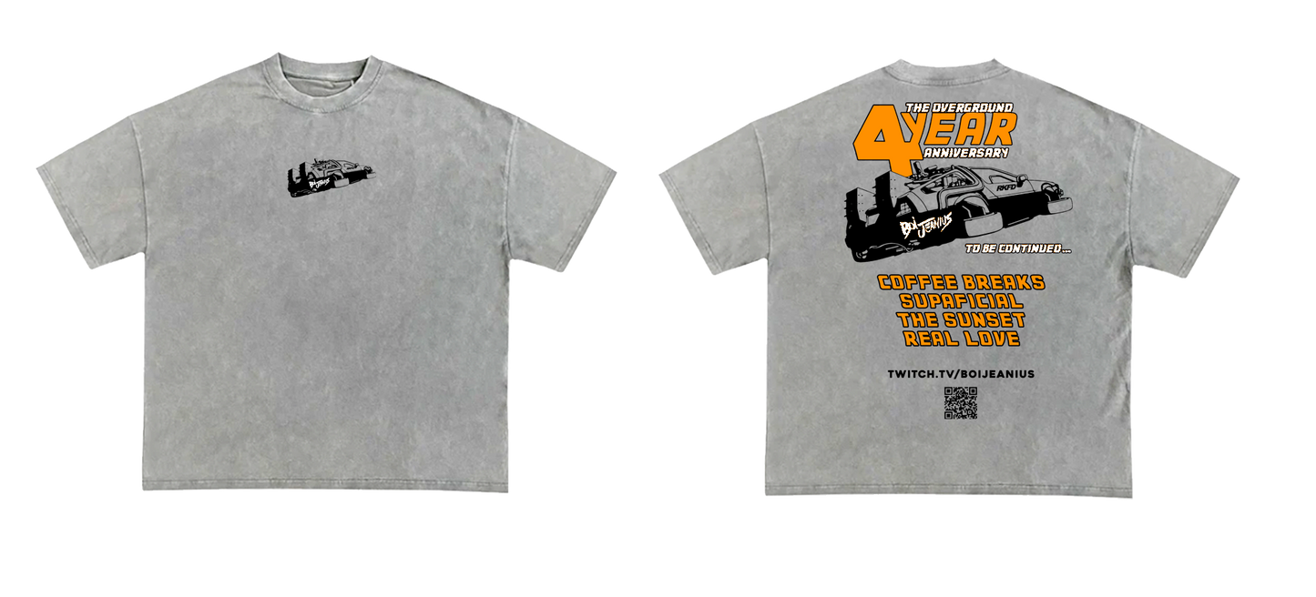 4 Year Anniversary Tee (Light Grey)
