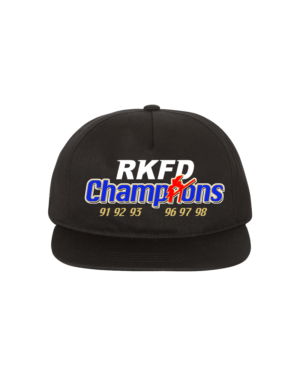 RKFD Champs Flatbill Snapback (Black)