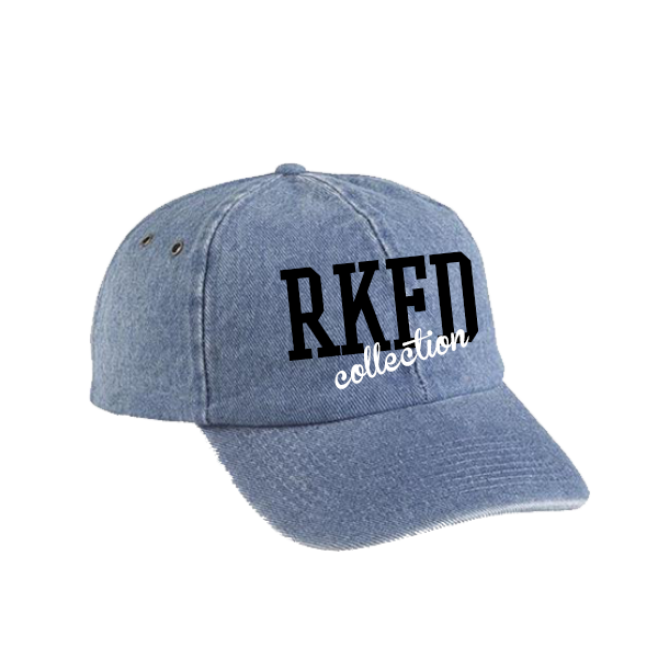 RKFD Denim Cap (Black/White)